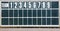 An old fashioned baseball score board