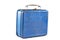 Old-fashioned blue metal lunch box