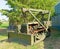 An old-fashioned bulldozer in british columbia