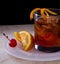 Old fashioned cocktail