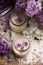 OLD-FASHIONED CREAMY DESSERT HONEY LILAC POSSET