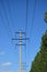 Old-fashioned electric pylon