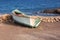 An old-fashioned fishing boat by the sea