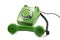 Old-fashioned green analogue phone