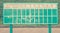 Old fashioned Japanese baseball score board