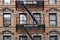 Old fashioned Manhattan apartment building facade