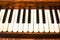 Old Fashioned Piano Keys with Curved Keys