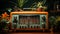 Old fashioned radio on a wooden table brings nostalgic elegance indoors generated by AI