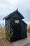 Old fashioned Smoke House on  of beach