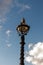 The old-fashioned street lamp, London, England
