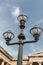 The old-fashioned street lamp, London, England