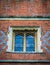 Old-fashioned windows of Salisbury Cathedral Salisbury in the UK