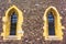 Old-fashioned windows St Augustine\\\'s Abbey Canterbury Kent United Kingdom