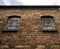 Old fashioned windows in a warehouse