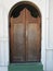 Old Fashioned Wooden Swing Door