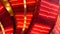 Old fasioned electric lamps blinking and glowing at night. Abstract close up of retro casino decoration shimmering in Las Vegas,