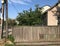 old fence of thin pine boards