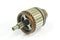 Old field coil starter motor on white background, isolated, Car maintenance service