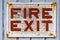 Old Fire Exit sign
