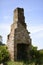 Old fireplace in paddock left standing as a solitary