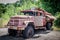 Old firetruck abandoned in Chernobyl zone