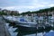 Old fisherman boat in the city centre of Grado Friuli-Venezia Giulia Italy in the evening.