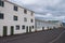 Old fisherman buildings in port of Hofn in Iceland