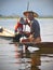 An old fisherman on inle lake,myanmar 2