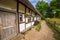 Old fisherman\'s houses in Kluki village, Poland.