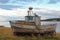 Old fishing boat, fjord of Varanger, Norway, Europe