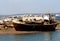 Old Fishing Boat On The River Gilao In Tavira Portugal