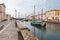 Old fishing boats in Cesenatico, Italy