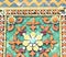 Old floral, ceramic tile patterns