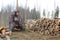 Old Forestry Tractor at Early Spring Logging Site