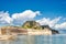 The Old Fortress in Corfu with a nice cloudscape in Greece