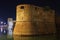 Old Fortress by night in Leghorn, Italy