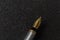 Old Fountain pen with clipping path on black background