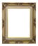 Old Frame gold and copper vintage isolated background.