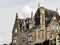 Old french mansions on the seaside of Brittany