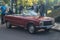 Old French Peugeot convertible parked