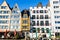 Old gable houses in the old town of Cologne, Germany