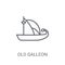 Old Galleon icon. Trendy Old Galleon logo concept on white backg