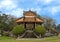 Old Gazebo in the garden of the Forbidden city , Imperial City inside the Citadel, Hue, Vietnam