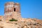 Old Genoese tower on Capo Rosso cliff, Corsica