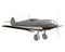 Old German military aircraft. Polygonal airplane isolated on a white background. 3D. Vector illustration