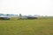 Old gliders on the airfield.