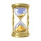 Old gold hourglass. Time concept. Vector