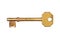 Old gold mortice lock key