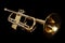 Old gold trumpet