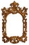 Old Gold Wood Mirror Frame with Ornaments